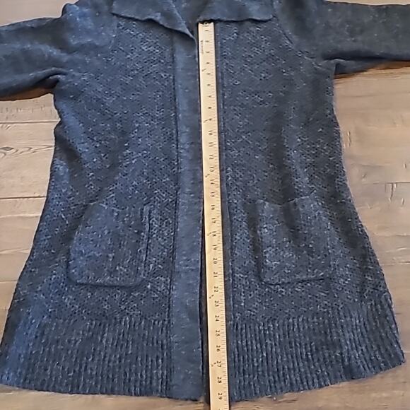 TORRID Gorgous Grey Long Duster Sweater Acrylic Wool Blend Size 18/20 - Picture 5 of 9